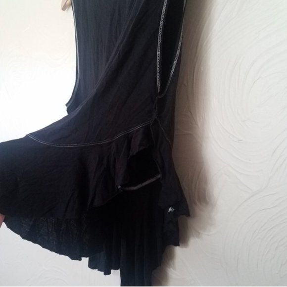 We The Free black ruffled uptown tank top medium - Picture 4 of 7